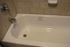 view of the bathtub after bathroom remodeling