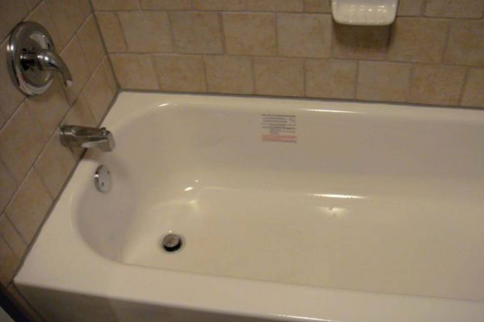 view of the bathtub after renovations