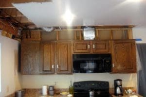 view of the kitchen before renovation and remodeling