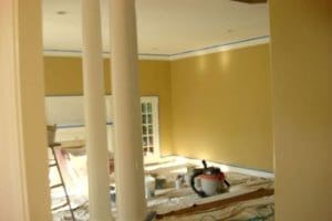 view of the house during renovations