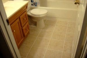 view of the washroom after remodeling