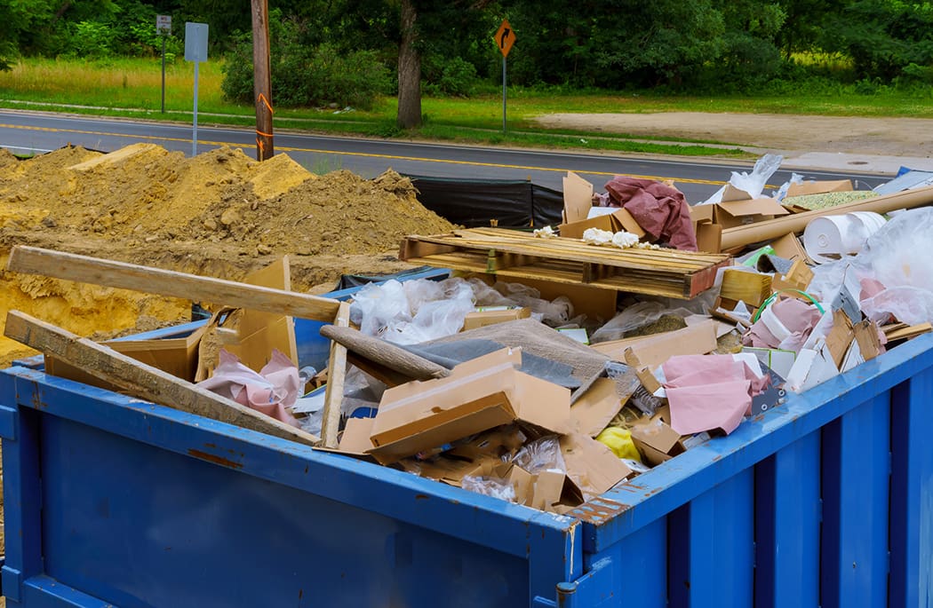 Junk bin container removal